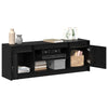 TV-skab Sort 139.5 x 34 x 50 cm Konstrueret træ