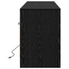 TV-skab Sort 139.5 x 34 x 50 cm Konstrueret træ