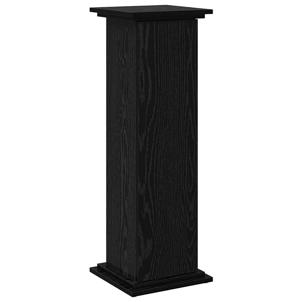 Displaystander med dør Sort eg 31 x 30 x 90 cm Konstrueret træ