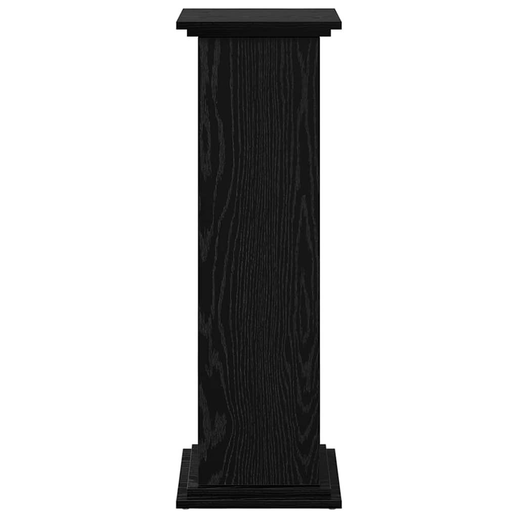 Displaystander med dør Sort eg 31 x 30 x 90 cm Konstrueret træ