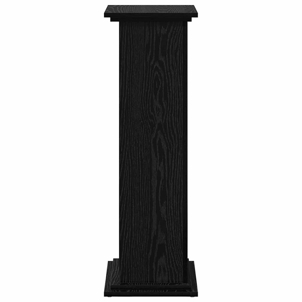 Displaystander med dør Sort eg 31 x 30 x 90 cm Konstrueret træ