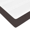 Box spring seng med madras Mørkebrun og Hvid 120 x 190 cm Stof