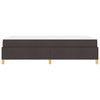 Box spring seng med madras Mørkebrun og Hvid 120 x 190 cm Stof
