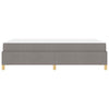 Box spring seng med madras Taupe og Hvid 120 x 190 cm Stof