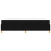 Box spring seng Sort og Hvid og Sort 160 x 200 cm Stof