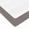 Box spring seng med madras Taupe og Hvid 180 x 200 cm Stof