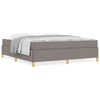 Box spring seng med madras Taupe og Hvid 180 x 200 cm Stof