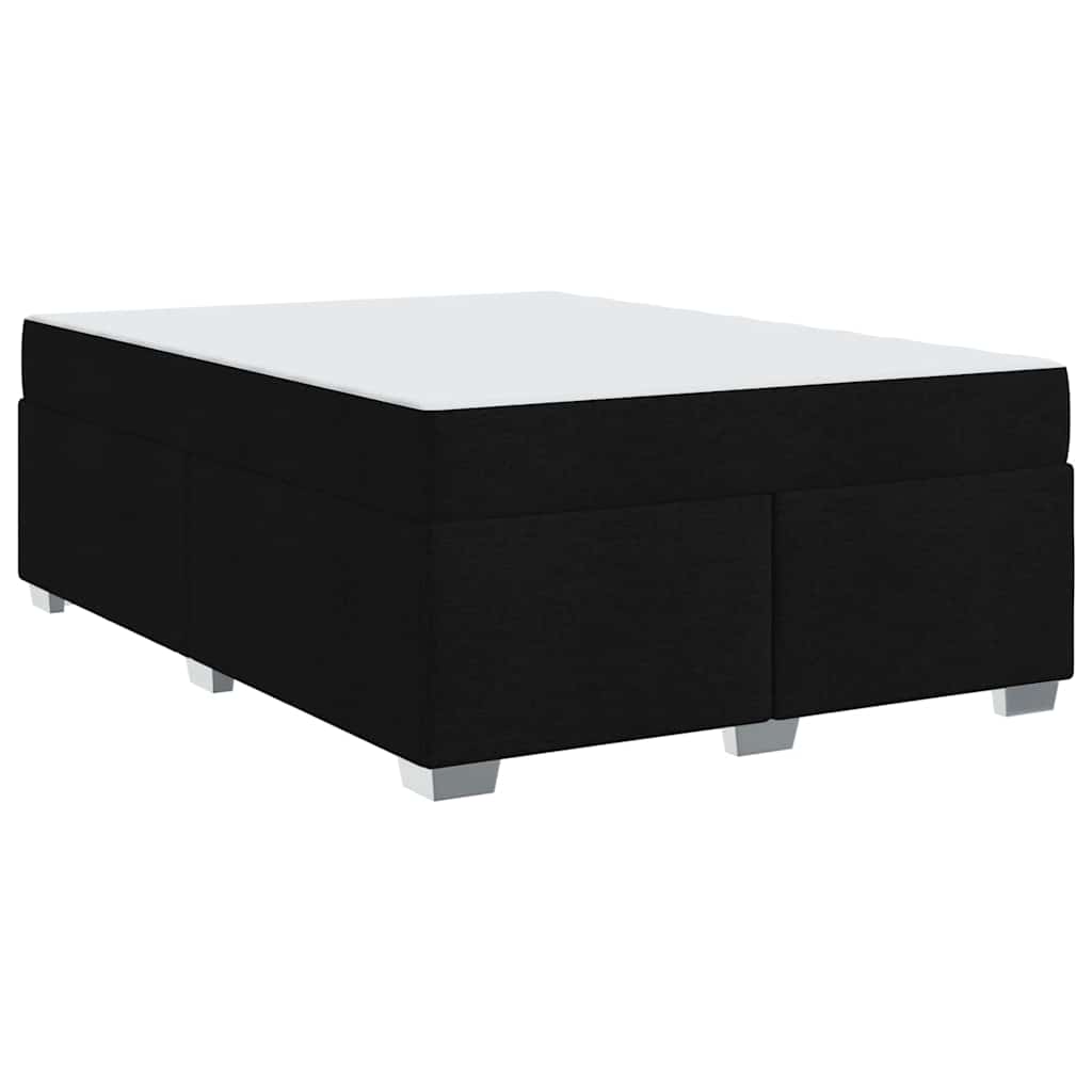Sengestel Sort 140 x 200 cm Stof
