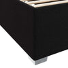 Sengestel Sort 160 x 200 cm Stof