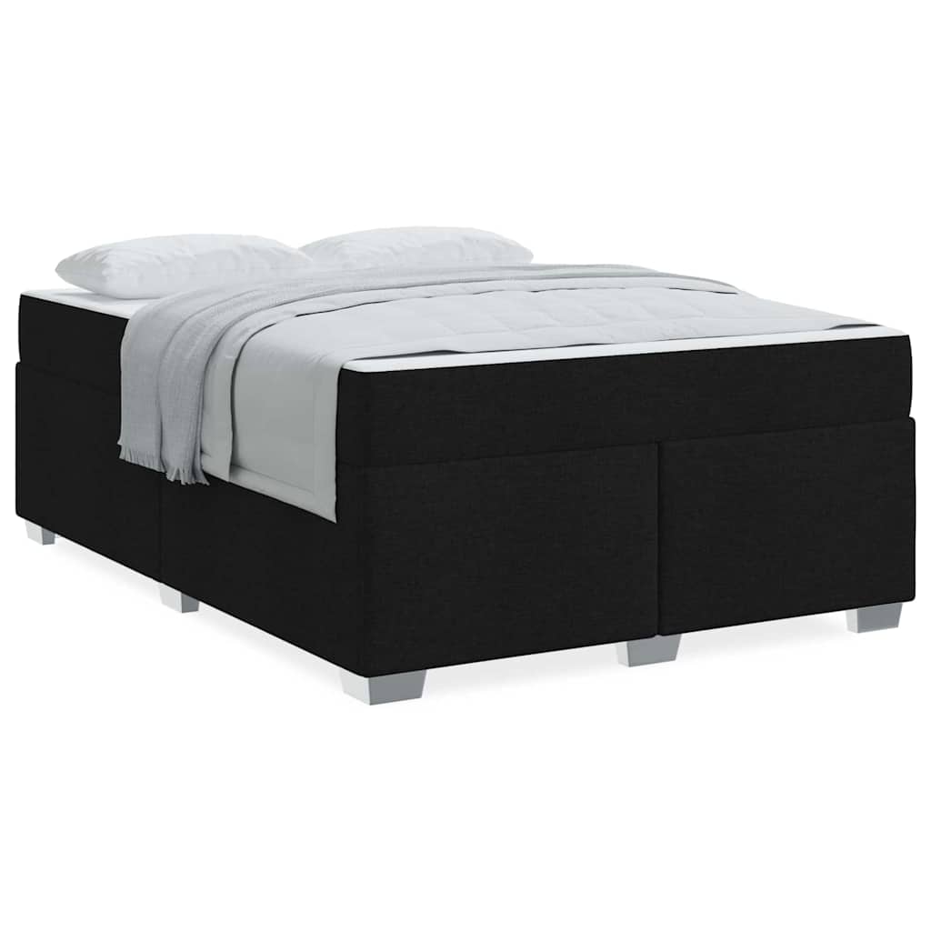 Sengestel Sort 160 x 200 cm Stof