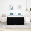 Sengestel med madras Sort 160 x 200 cm Stof
