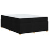 Sengestel med madras Sort 160 x 200 cm Stof