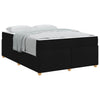 Sengestel med madras Sort 160 x 200 cm Stof