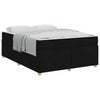 Sengestel med madras Sort 160 x 200 cm Stof