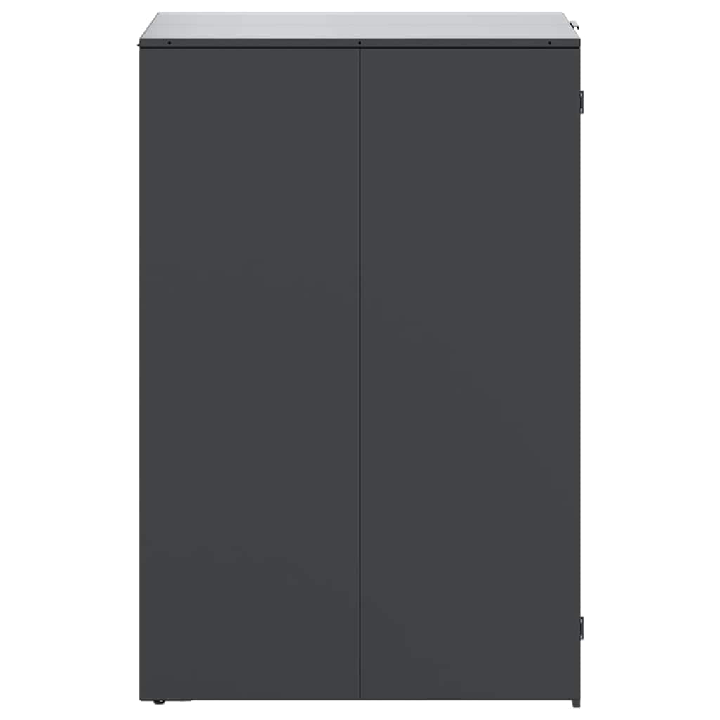 Affaldsspand opbevaring med gasløftlåg til 240L spand Antracit