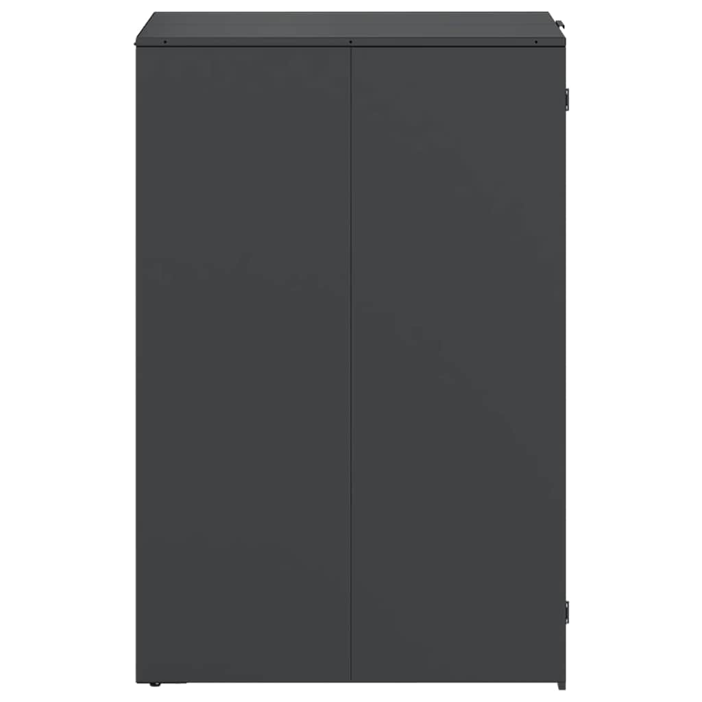 Affaldsspand opbevaring med gasløftlåg til 240L spand Antracit