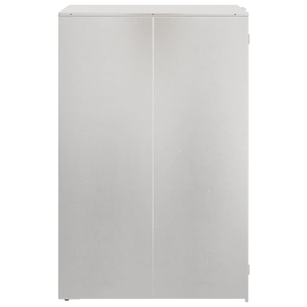 Affaldsspand opbevaring med gasløftlåg til 240L spand Sølv