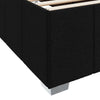 Sengestel med madras Sort 160 x 200 cm Stof
