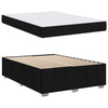 Sengestel med madras Sort 160 x 200 cm Stof