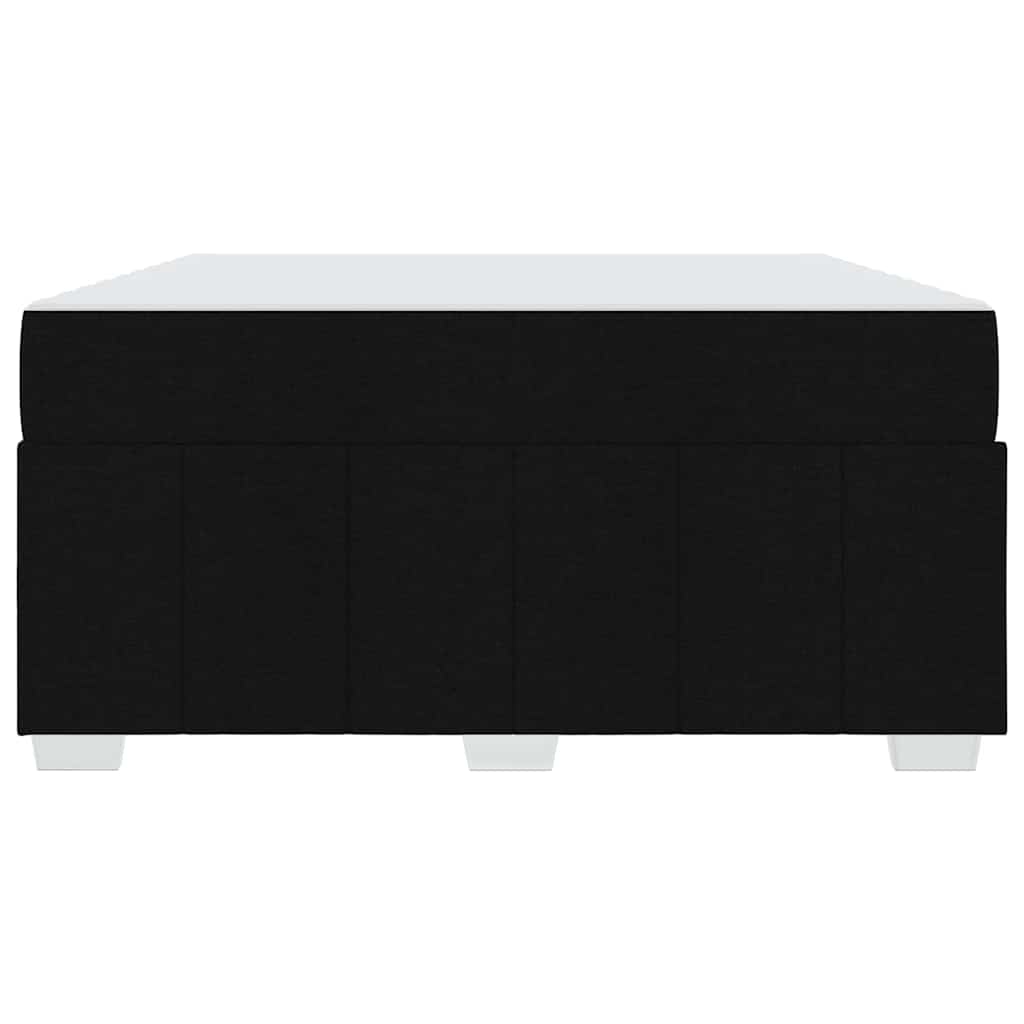 Sengestel med madras Sort 160 x 200 cm Stof