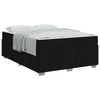 Sengestel med madras Sort 160 x 200 cm Stof