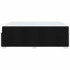 Sengestel med madras Sort 160 x 200 cm Stof