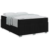 Sengestel med madras Sort 160 x 200 cm Stof