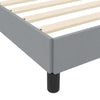 Box spring seng med madras Lysegrå 120 x 190 cm Stof
