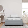Box spring seng med madras Lysegrå 120 x 190 cm Stof