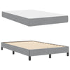 Box spring seng med madras Lysegrå 120 x 190 cm Stof