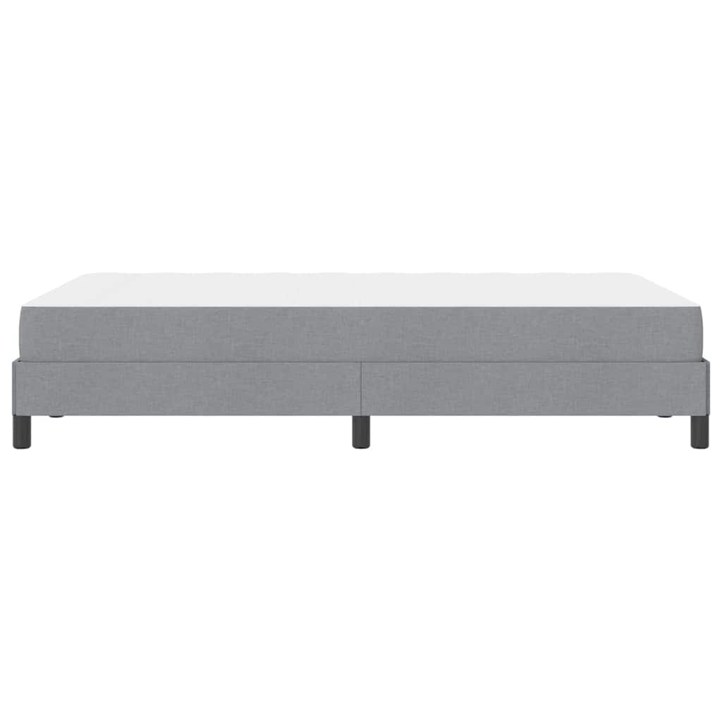 Box spring seng med madras Lysegrå 120 x 190 cm Stof
