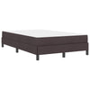 Box spring seng med madras Mørkebrun 120 x 190 cm Stof