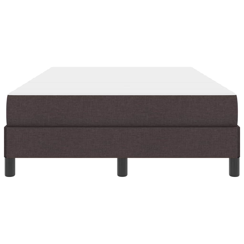 Box spring seng med madras Mørkebrun 120 x 190 cm Stof