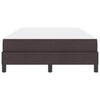 Box spring seng med madras Mørkebrun 120 x 190 cm Stof