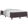 Box spring seng med madras Mørkebrun 120 x 190 cm Stof
