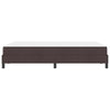 Box spring seng med madras Mørkebrun 120 x 190 cm Stof