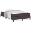 Box spring seng med madras Mørkebrun 120 x 190 cm Stof