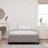 Box spring seng med madras Gråbrun 120 x 190 cm Stof