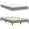 Box spring seng med madras Gråbrun 120 x 190 cm Stof