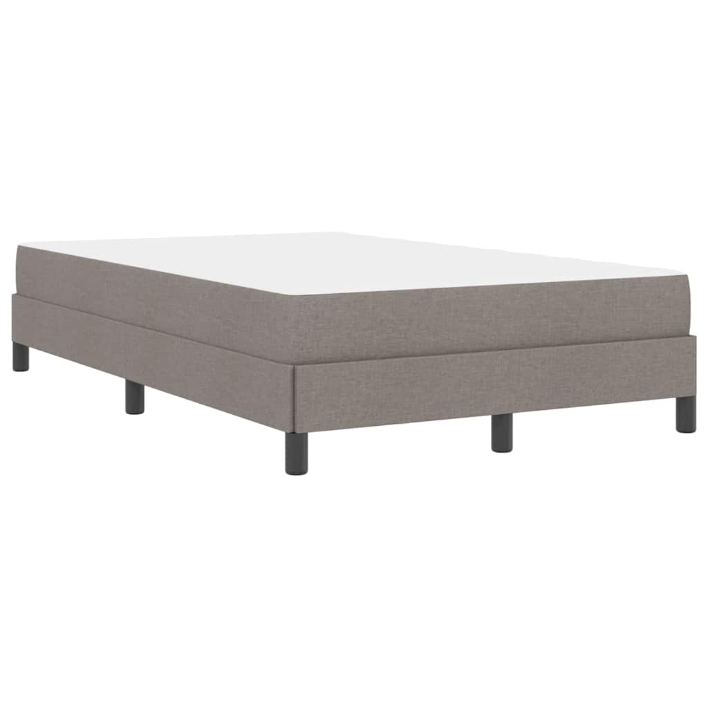 Box spring seng med madras Gråbrun 120 x 190 cm Stof