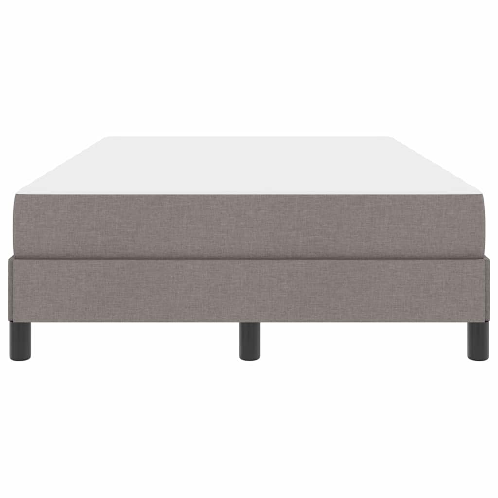 Box spring seng med madras Gråbrun 120 x 190 cm Stof