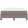 Box spring seng med madras Gråbrun 120 x 190 cm Stof