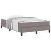 Box spring seng med madras Gråbrun 120 x 190 cm Stof