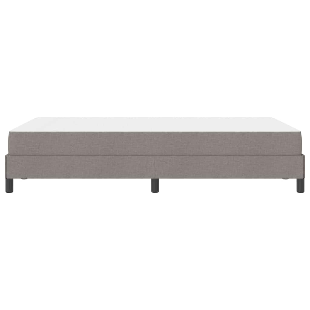Box spring seng med madras Gråbrun 120 x 190 cm Stof