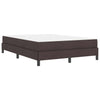 Box spring seng med madras Mørkebrun 140 x 200 cm Stof