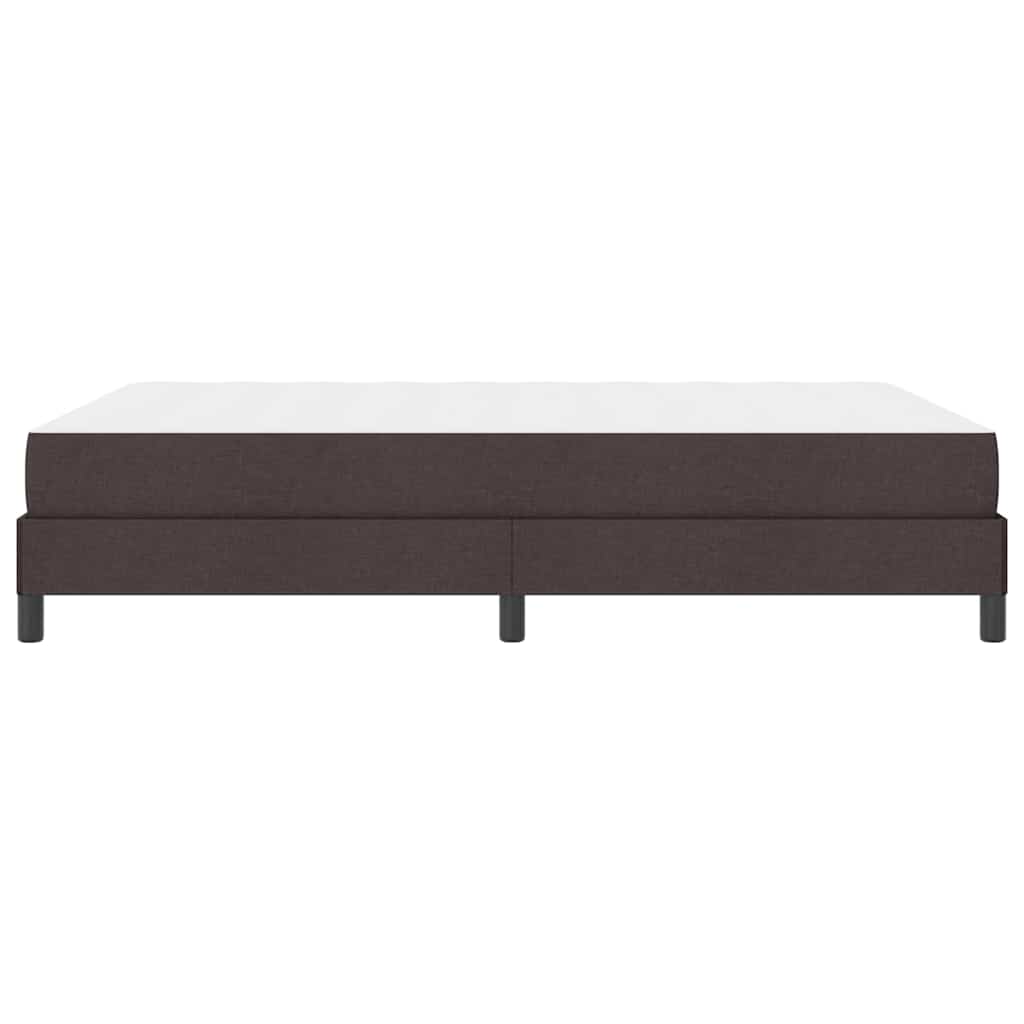 Box spring seng med madras Mørkebrun 140 x 200 cm Stof