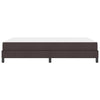Box spring seng med madras Mørkebrun 140 x 200 cm Stof