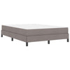 Box spring seng med madras Gråbrun 140 x 200 cm Stof