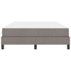 Box spring seng med madras Gråbrun 140 x 200 cm Stof