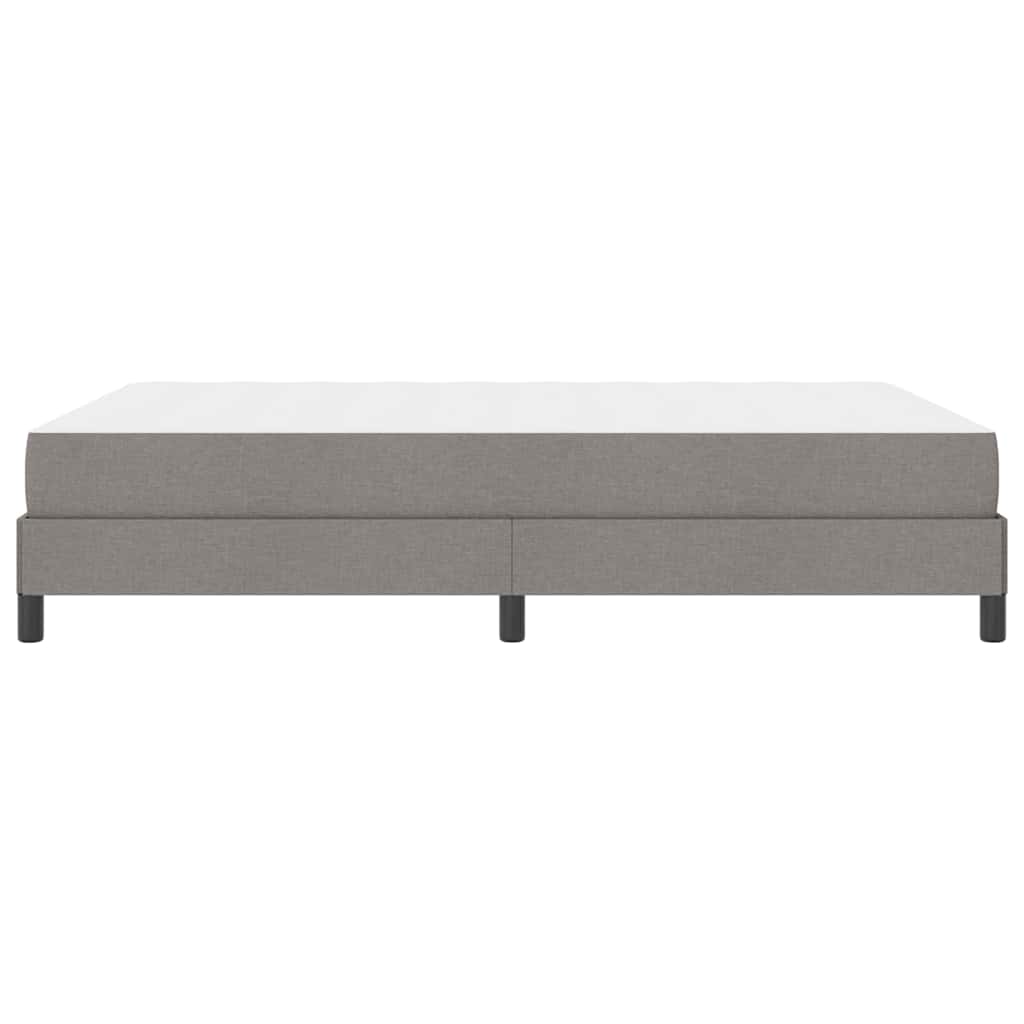 Box spring seng med madras Gråbrun 140 x 200 cm Stof